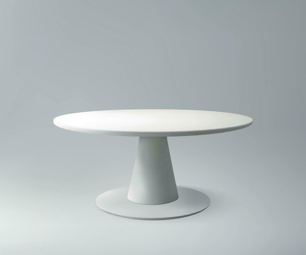 3d tafel model. sjabloon voor voorwerp presentatie. vector