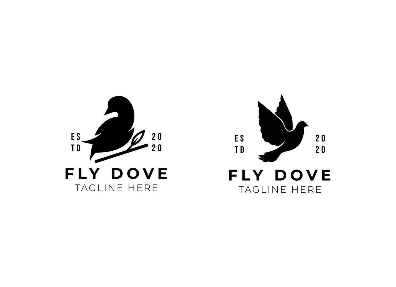 zwart duif icoon. vrede symbool. vliegend duif met Afdeling icoon. vector grafisch eps 10