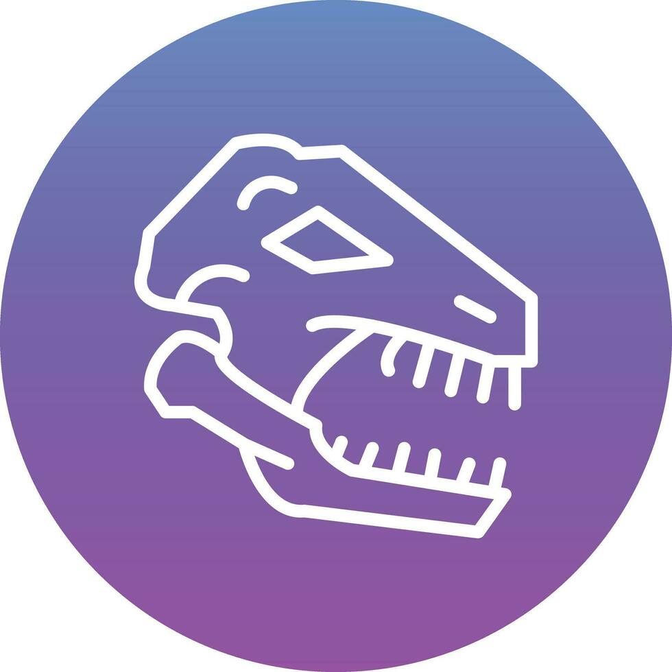 dinosaurus fossiel vector icoon
