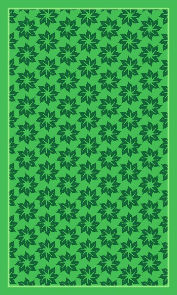 vlak groen blad patroon achtergrond. blad patroon kleding stof ontwerp. gebladerte patroon huis decoratie vector