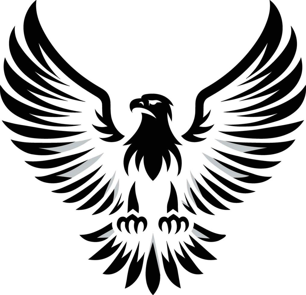 vliegend adelaar silhouet illustratie pro vector
