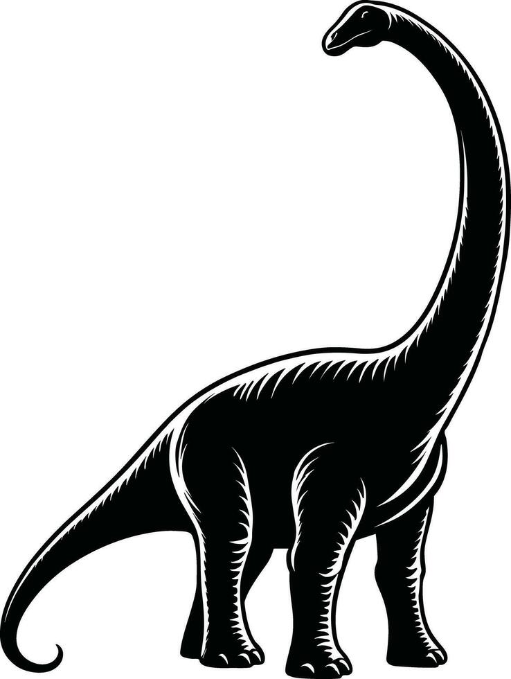 brachiosaurus dinosaurus illustratie vrij vector