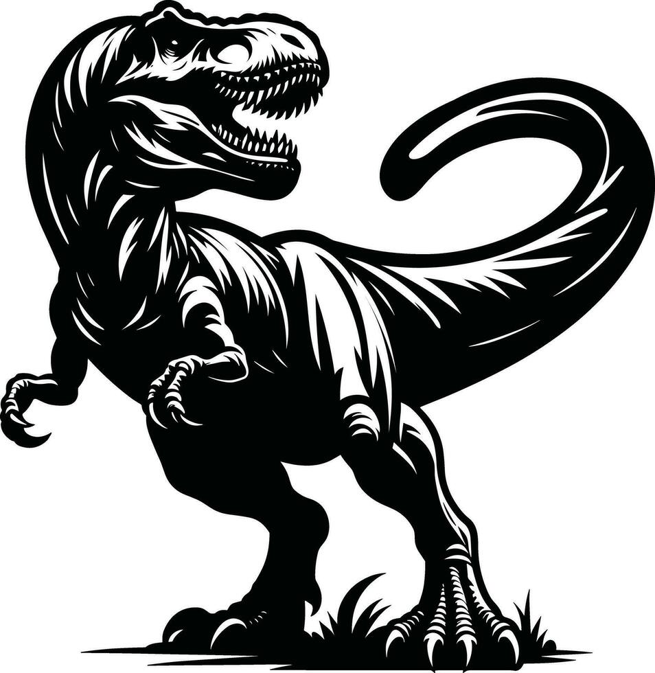 t rex dinosaurus illustratie vrij vector