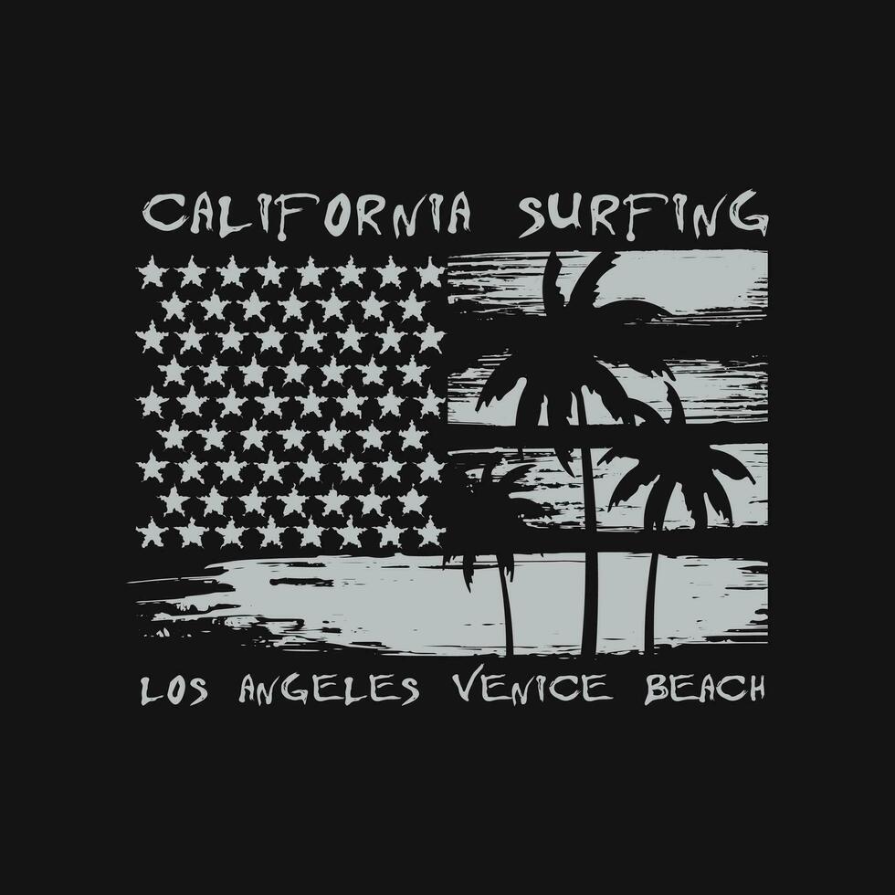 Californië illustratie typografie voor t shirt, poster, logo, sticker, of kleding handelswaar vector