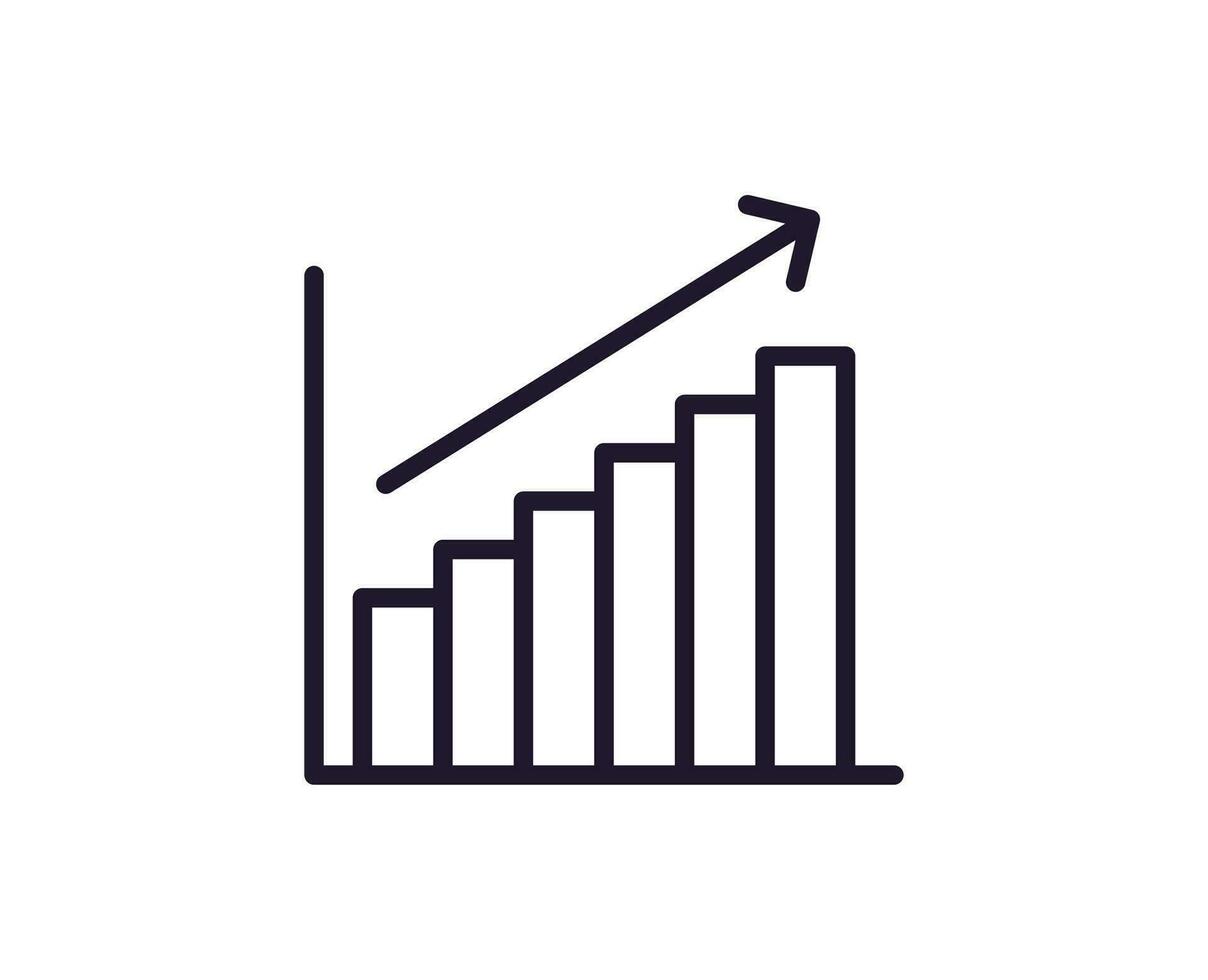 single lijn icoon van groeien Aan geïsoleerd wit achtergrond. hoog kwaliteit bewerkbare beroerte voor mobiel appjes, web ontwerp, websites, online winkels enz. vector