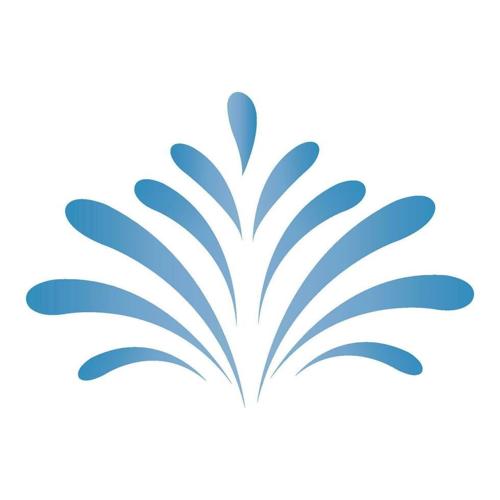 water fontein icoon logo vector ontwerp sjabloon