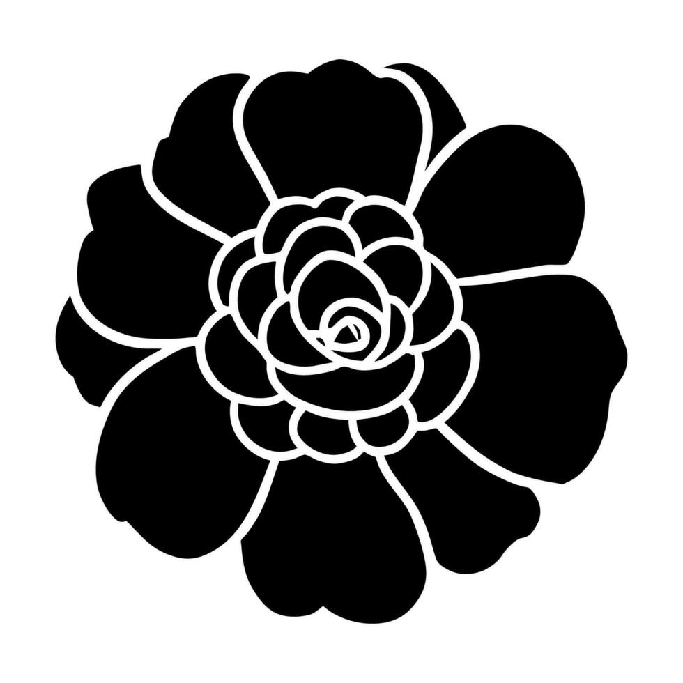 hand- getrokken gemakkelijk bloem illustratie vector