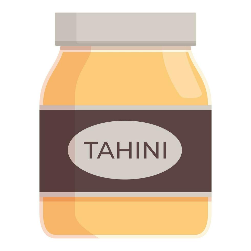 Tahini keuken icoon tekenfilm vector. voedsel hummus vector
