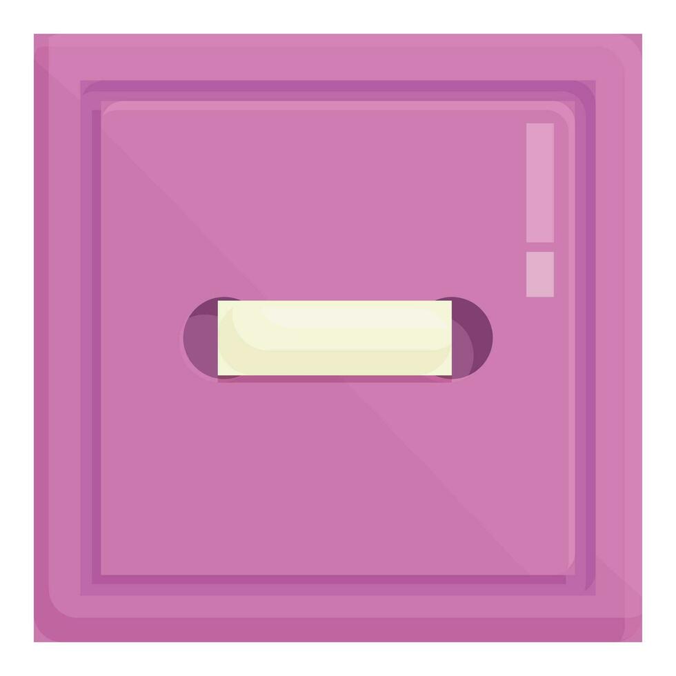 roze knop icoon tekenfilm vector. kleermaker plastic gereedschap vector