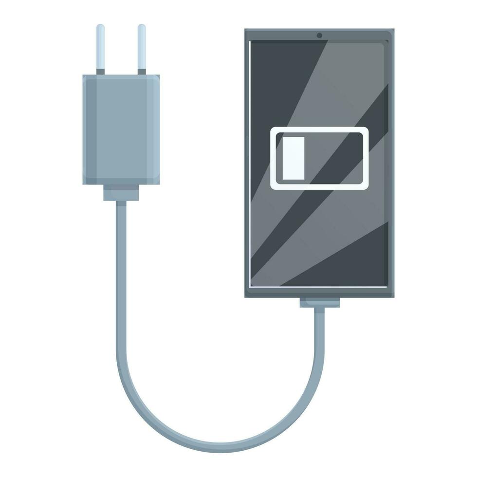 opladen telefoon mobiel icoon tekenfilm vector. categorie macht cel vector