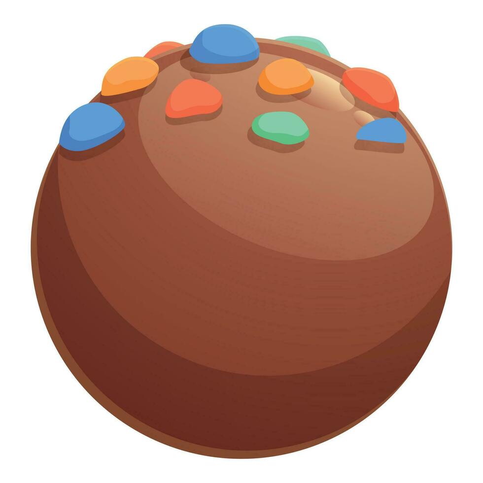 kleurrijk dots voedsel icoon tekenfilm vector. snoep bal vector