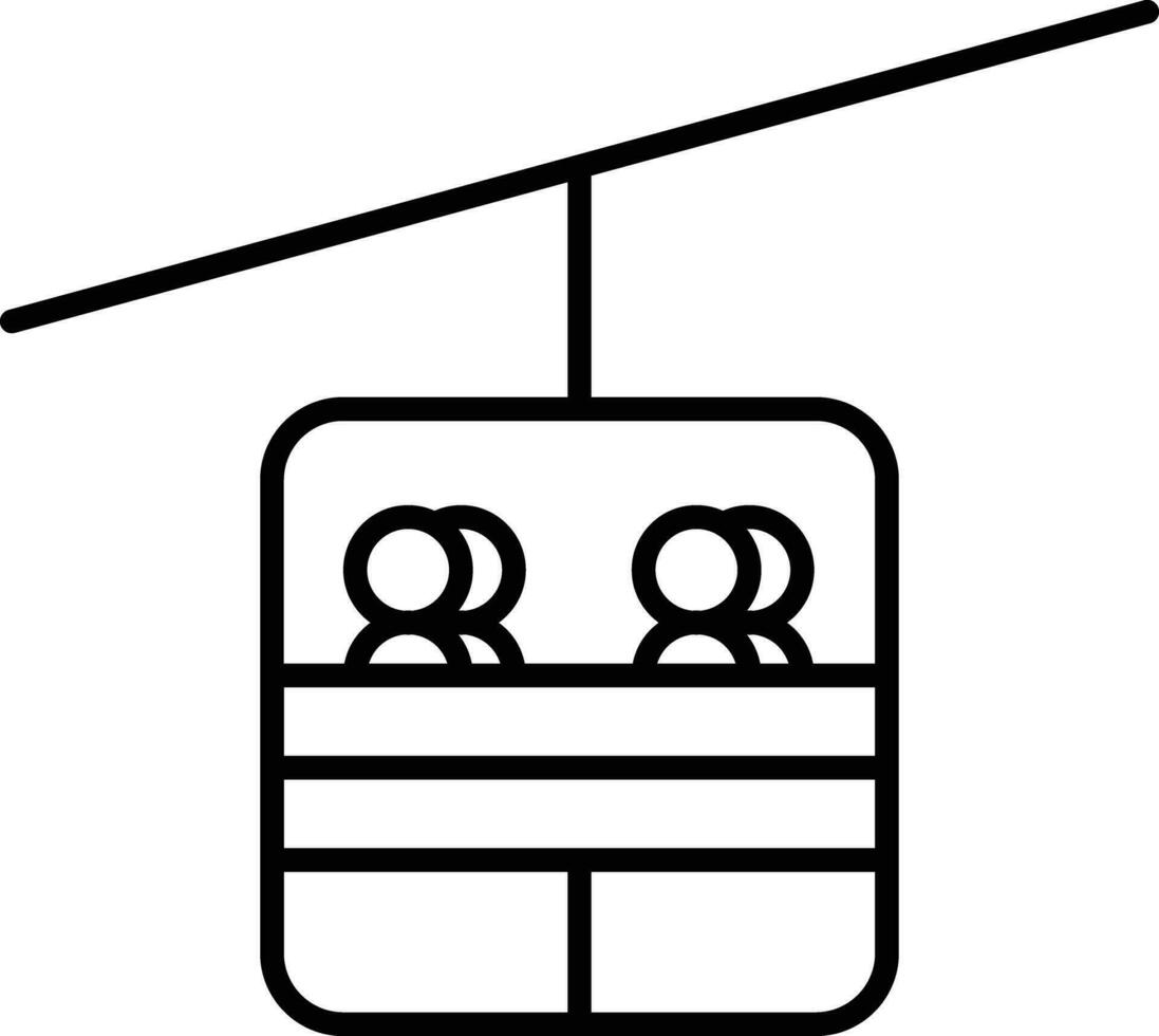 kabel auto schets vector illustratie icoon