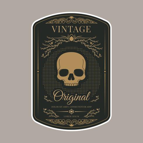 Retro Vintage Label sjabloon vector