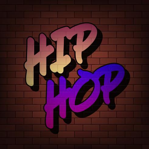 Graffiti Hiphop muur stedelijke achtergrond vector