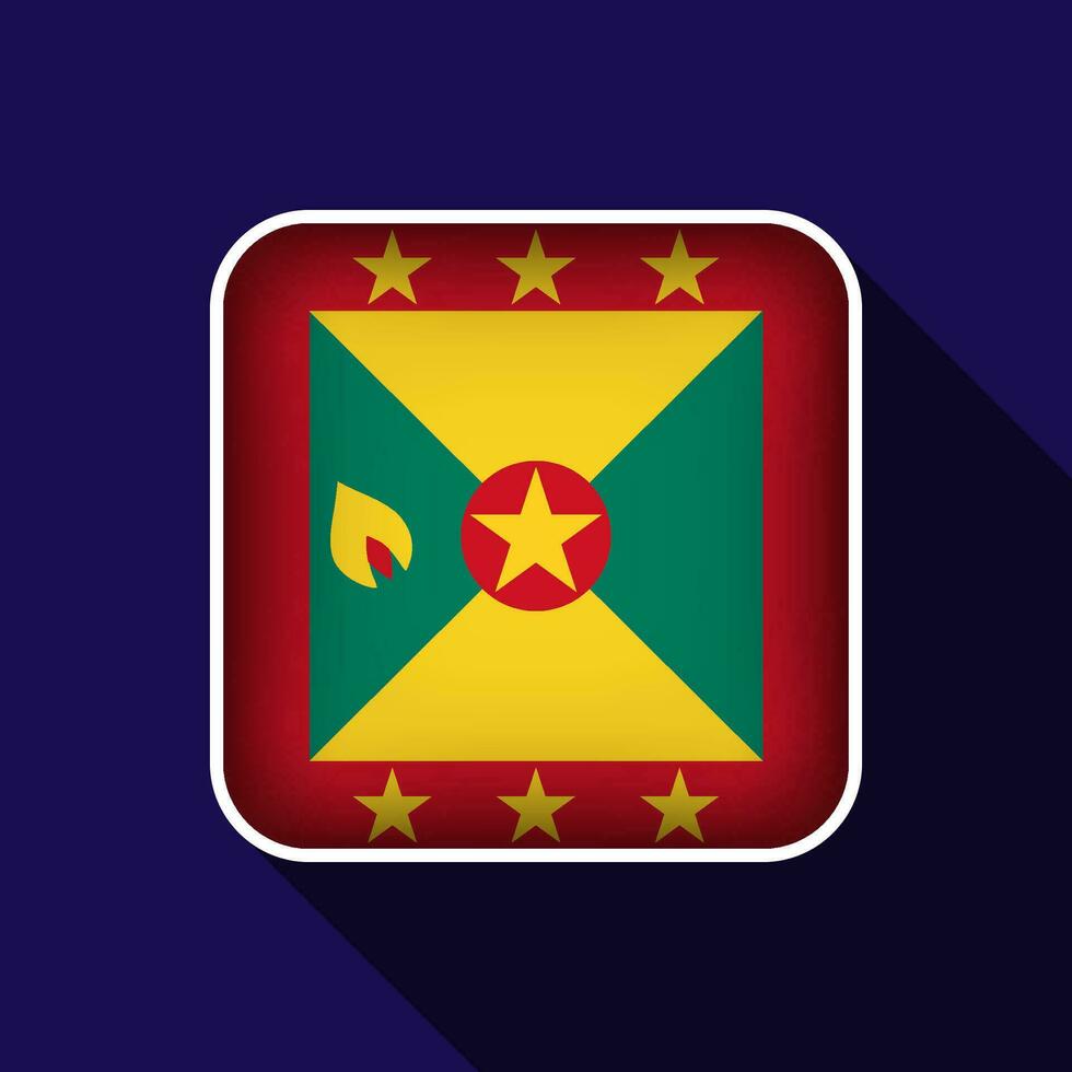 vlak Grenada vlag achtergrond vector illustratie