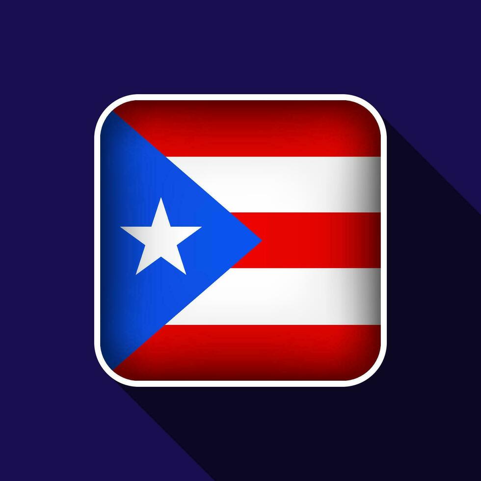 vlak puerto rico vlag achtergrond vector illustratie