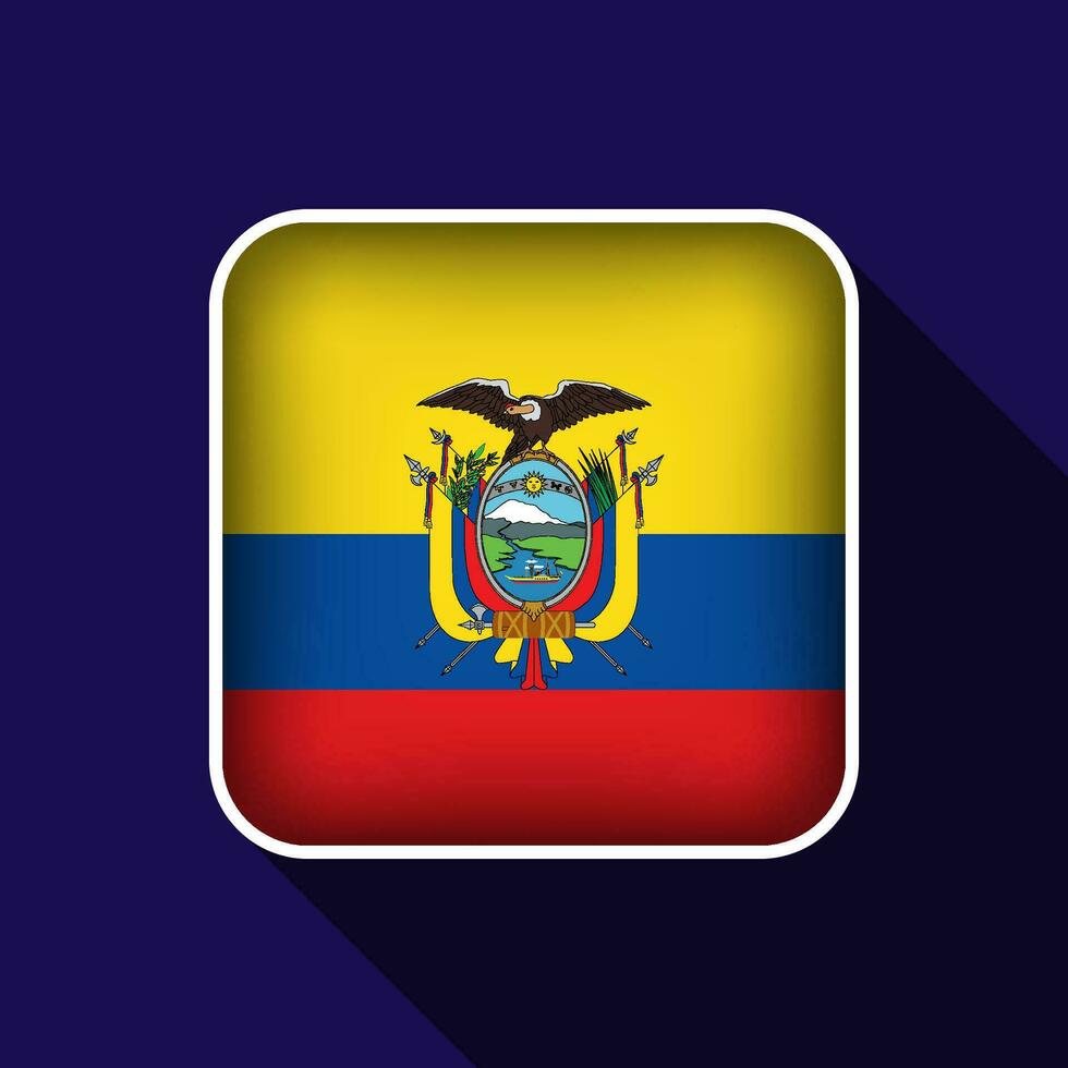 vlak Ecuador vlag achtergrond vector illustratie