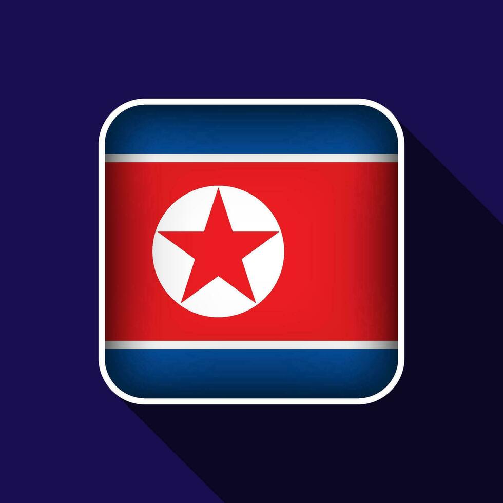 vlak noorden Korea vlag achtergrond vector illustratie