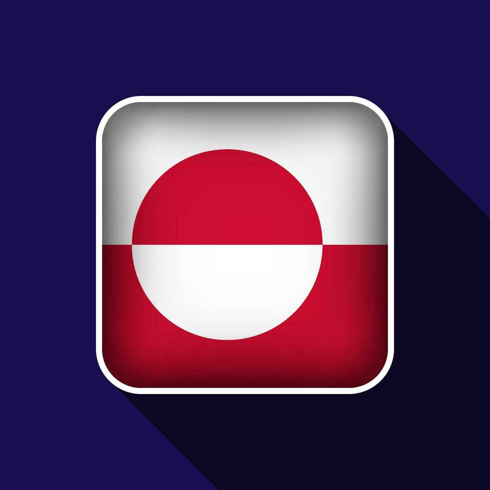 vlak Groenland vlag achtergrond vector illustratie