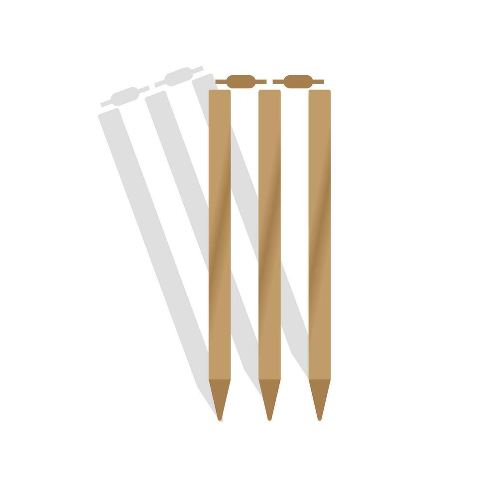 krekel wicket voor een sport- spel vector illustratie
