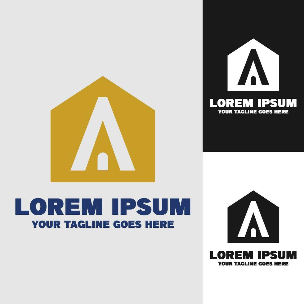 een en huis logo vector