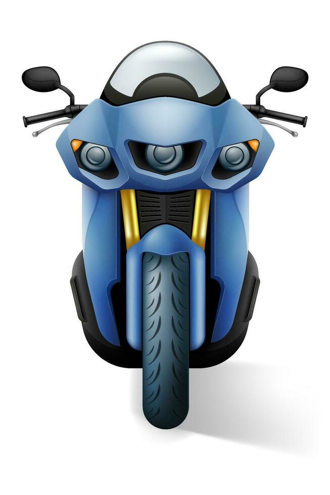 motor modern snel sport- motorfiets vector illustratie geïsoleerd Aan wit achtergrond