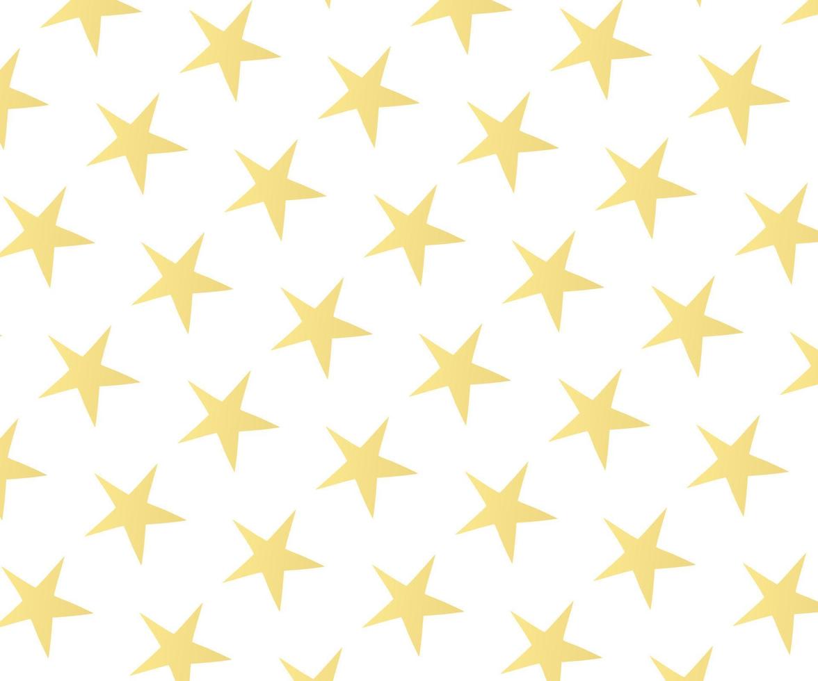 abstract gouden sterren modern patroon. textuur van bladgoud. viering, vallende gouden abstracte decoratie voor feest, verjaardag, jubileum of evenement, festivaldecor. illustratie - vector