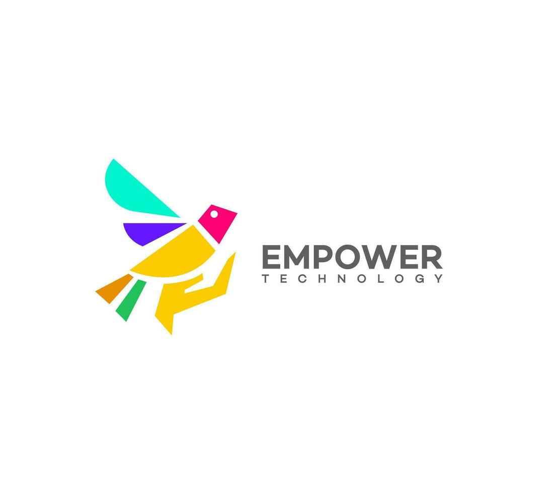 empowerment technologie logo vector