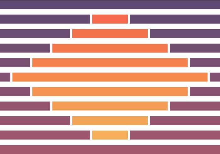 Geometrische zonsondergang kleuren achtergrond vector