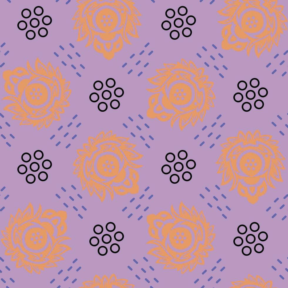 bloemen patroon Aan geest groen voor textiel afdrukken vector