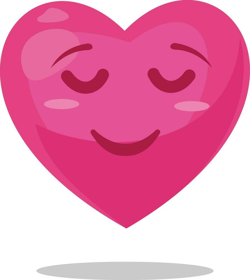 schattig gelukkig valentijnsdag dag set. tekenfilm liefde romantisch stickers elementen met harten. hand- getrokken vector illustratie