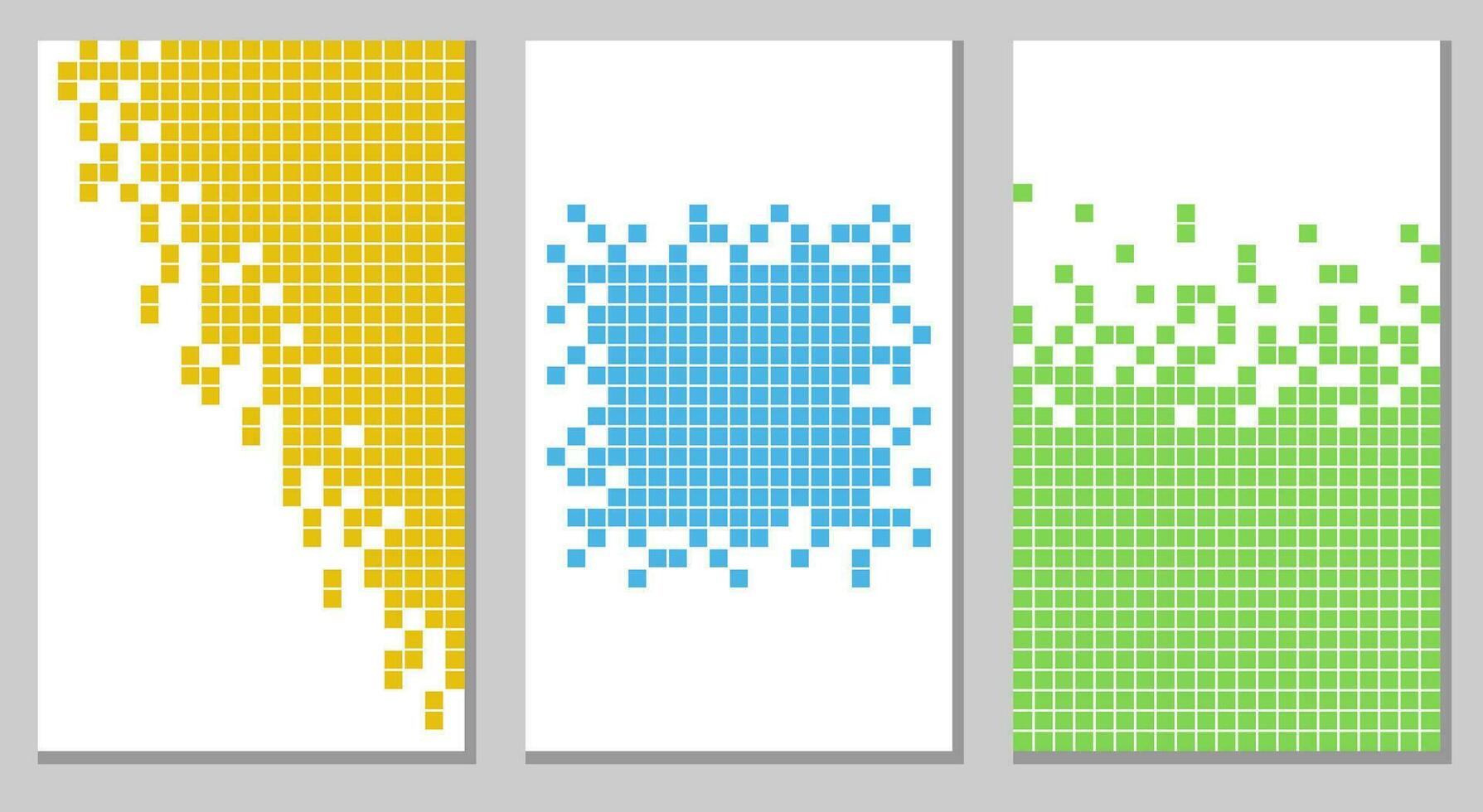 abstract kleur mozaïek- banier ontwerp. pixels Hoes achtergrond. vector illustratie voor website, kaart, poster