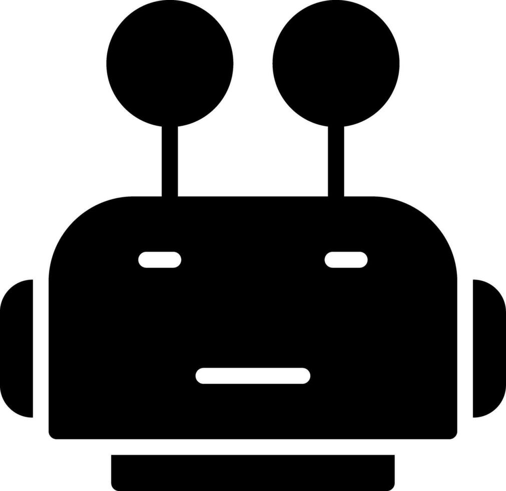 robot gezicht creatief icoon ontwerp vector