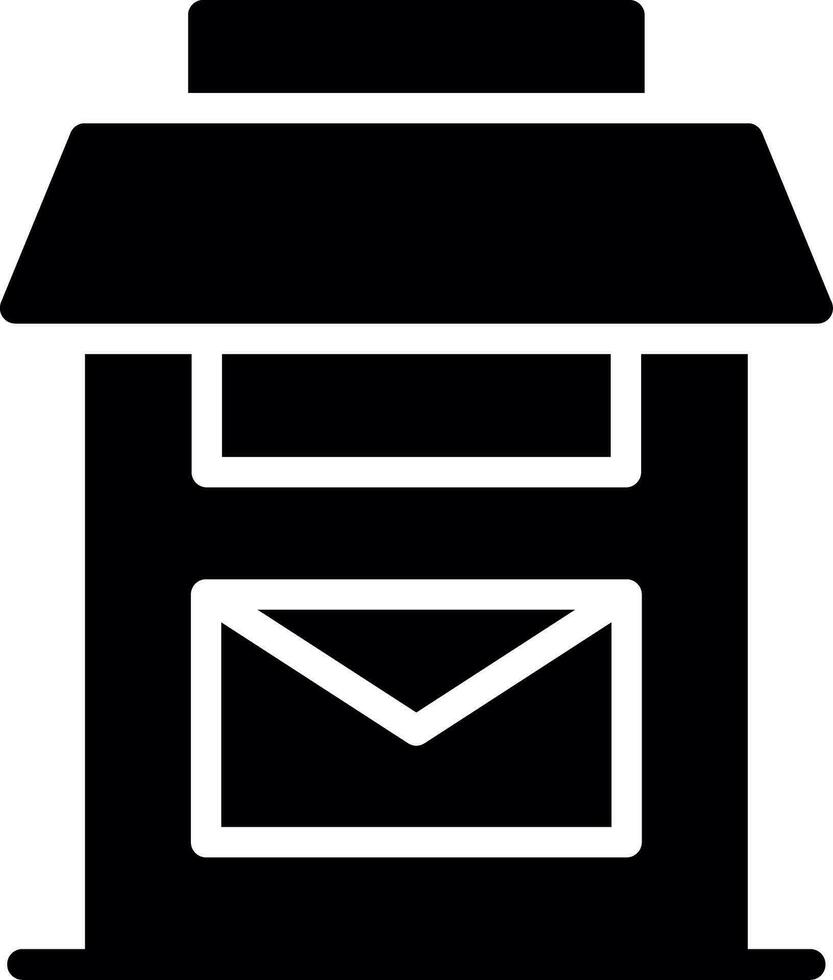 brievenbus creatief icoon ontwerp vector