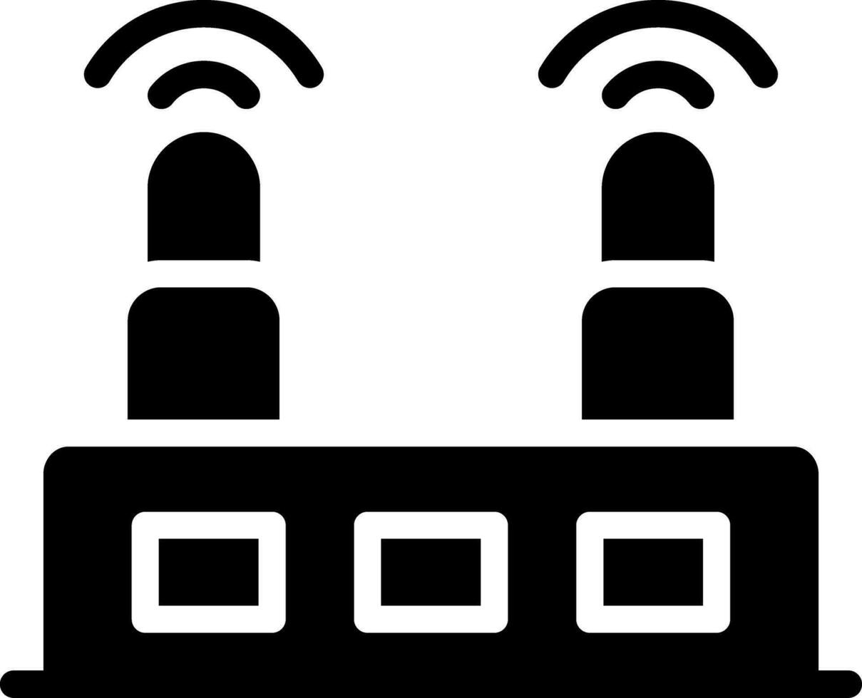 Wifi router creatief icoon ontwerp vector