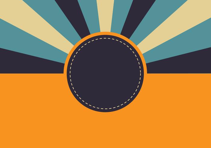 Retro Sunburst achtergrond vector