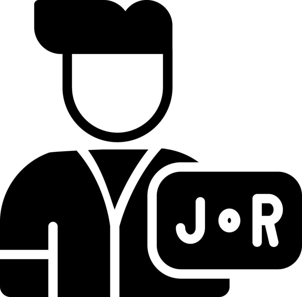 junior verkoop rep creatief icoon ontwerp vector