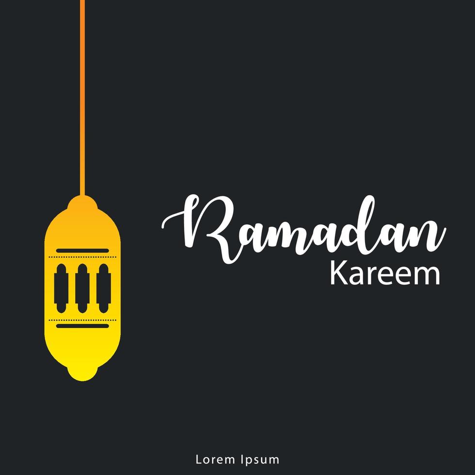 moslim ramadan kareem festival groet ontwerp gratis vector