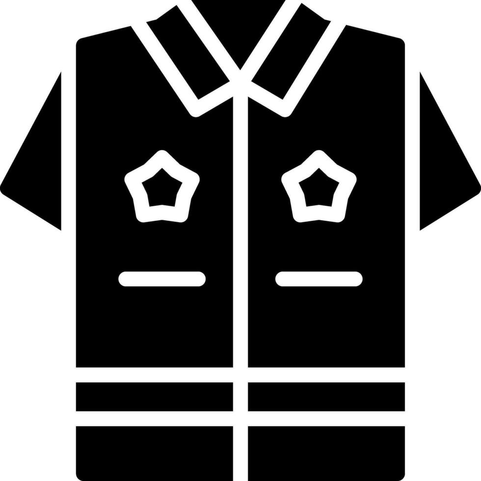 Politie uniform creatief icoon ontwerp vector