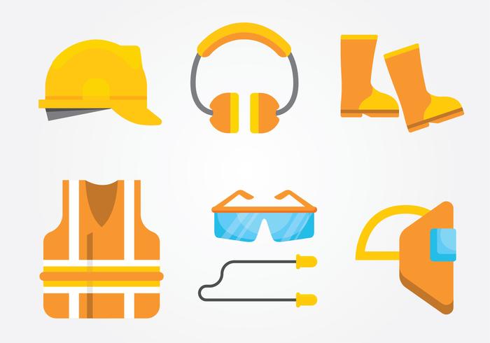 PPE-pakket (Personal Protective Equipment) vector
