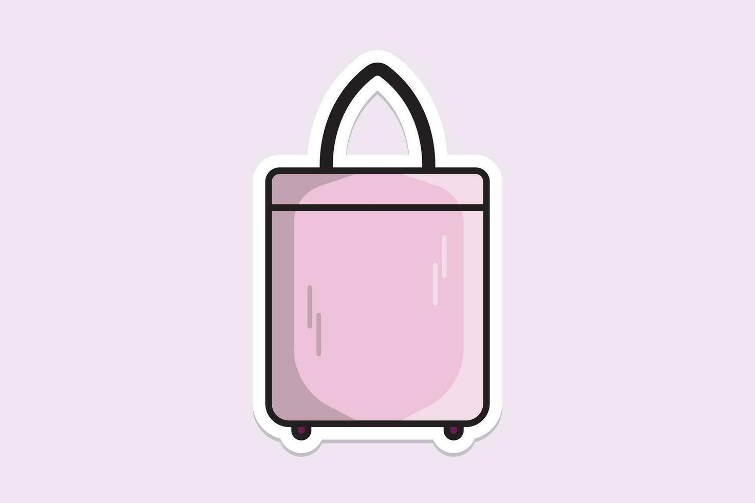 vrouw mode elegant Tassen en handtas sticker ontwerp vector illustratie. schoonheid mode voorwerpen icoon concept. elegant en gewoontjes modieus handtas sticker ontwerp icoon logo.