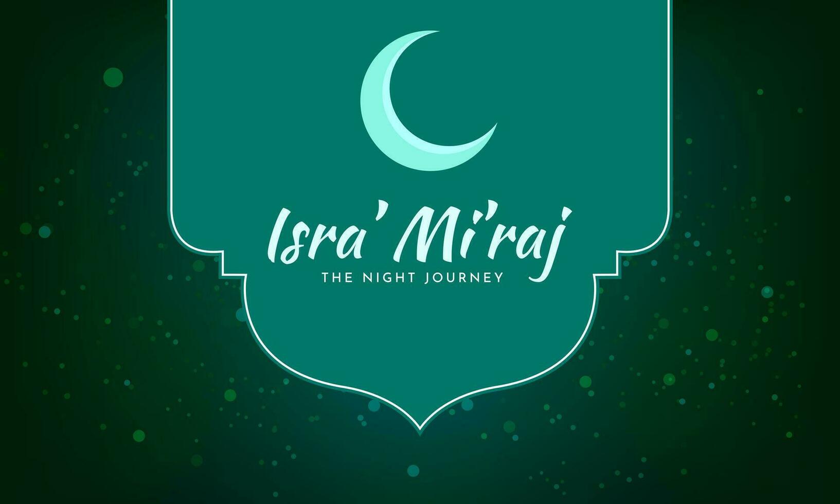 al-Isra' wal mi'raj. nacht reis van de profeet Mohammed. Islamitisch achtergrond ontwerp. vector illustratie