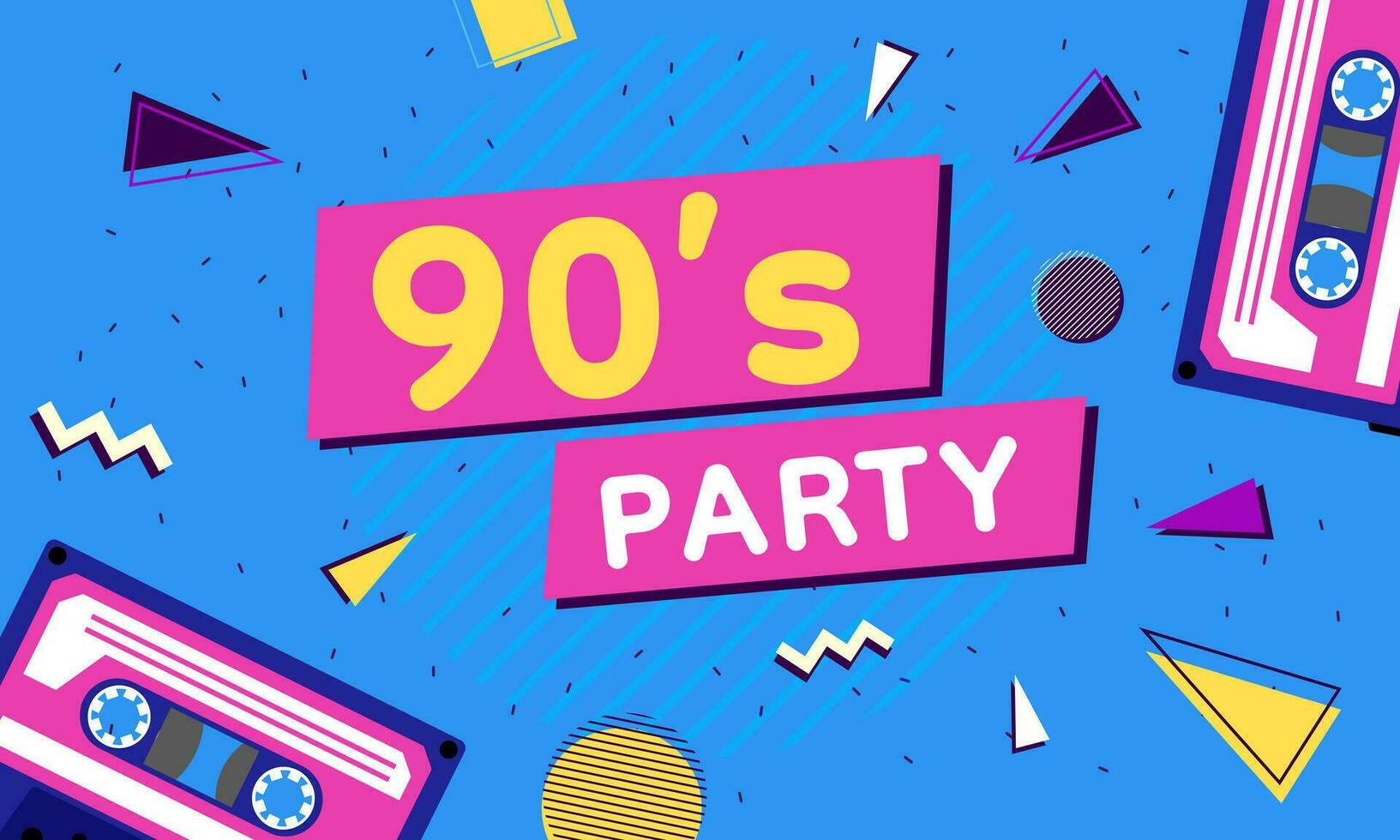 90s retro poster. 90s en 80s achtergrond ontwerp. 90s stijl wijnoogst spandoek. vector illustratie