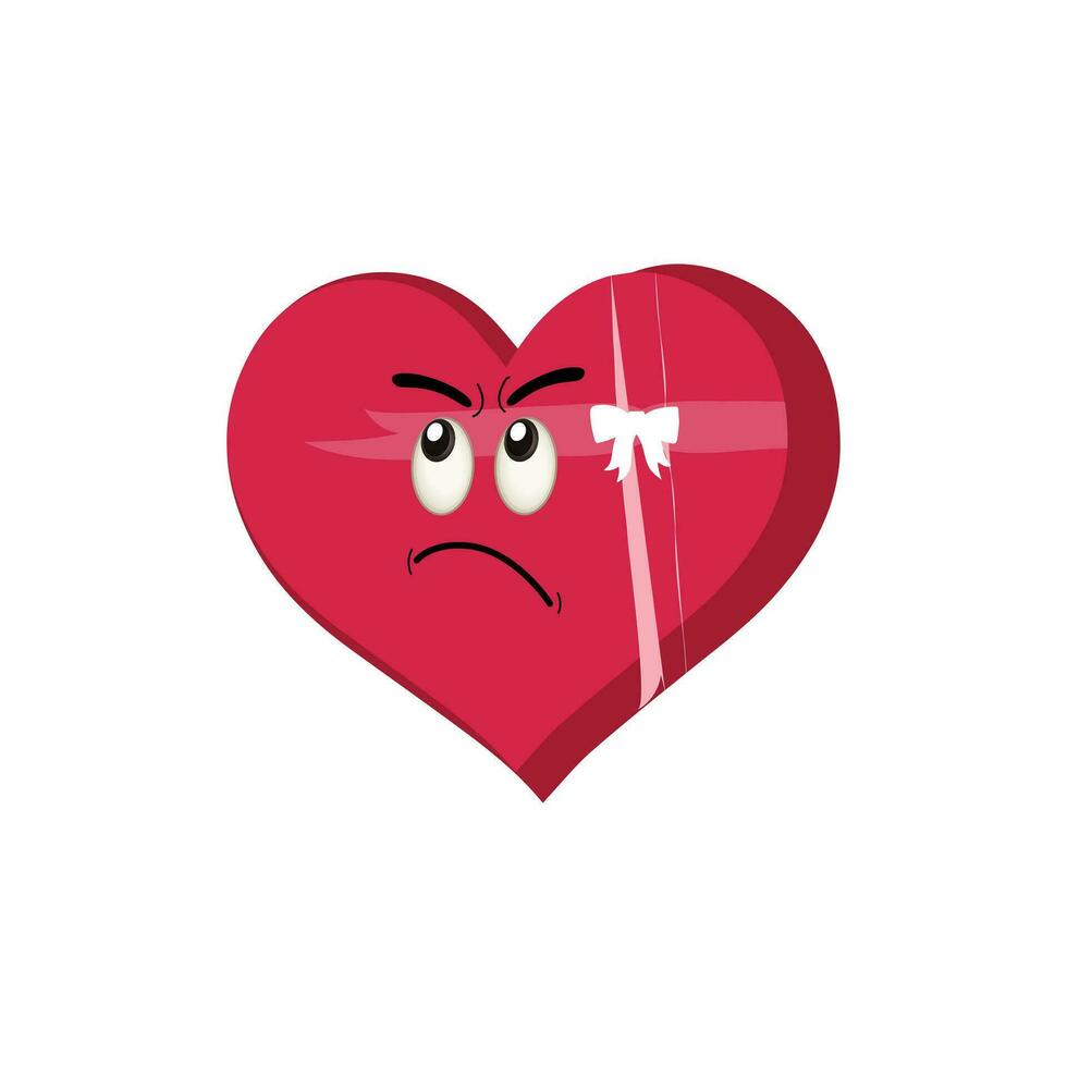 hart grappig tekenfilm karakter verschillend houding. tekenfilm rood hart karakter met grappig gezicht. gelukkig schattig hart emoji set. liefde vector illustratie. Valentijn dag kaart