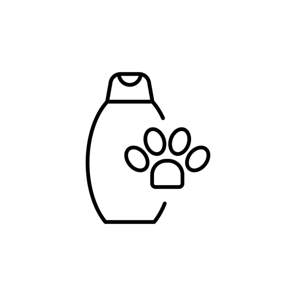 shampoo voor huisdieren pictogram voor appjes, plaatsen, ontwerp vector