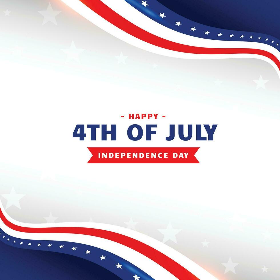 4e van juli gelukkig onafhankelijkheid dag vakantie achtergrond vector