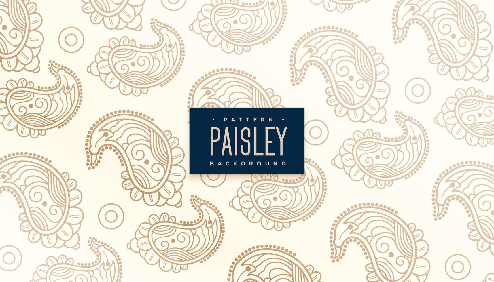 mooi paisley patroon elegant achtergrond vector