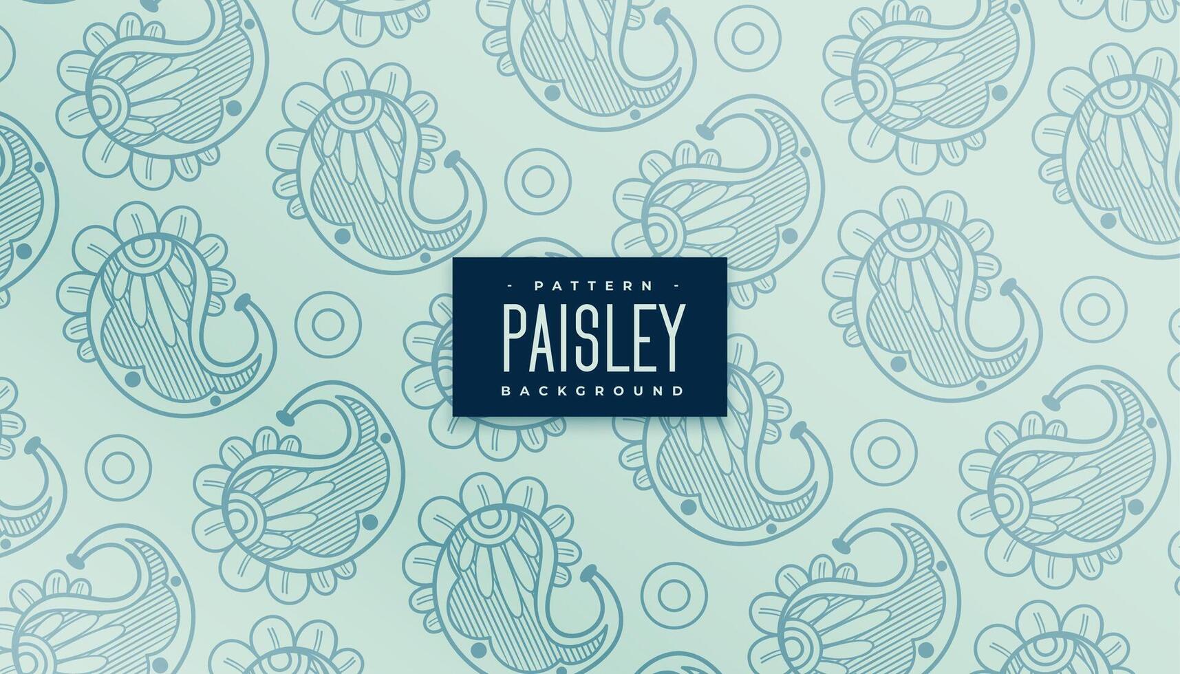 wijnoogst klassiek Indisch paisley patroon achtergrond vector