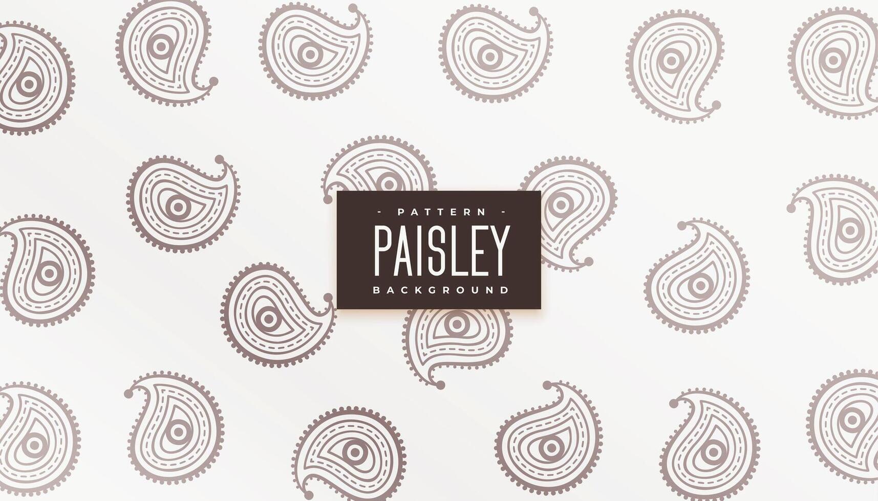 mooi hoor etnisch paisley patroon structuur achtergrond vector