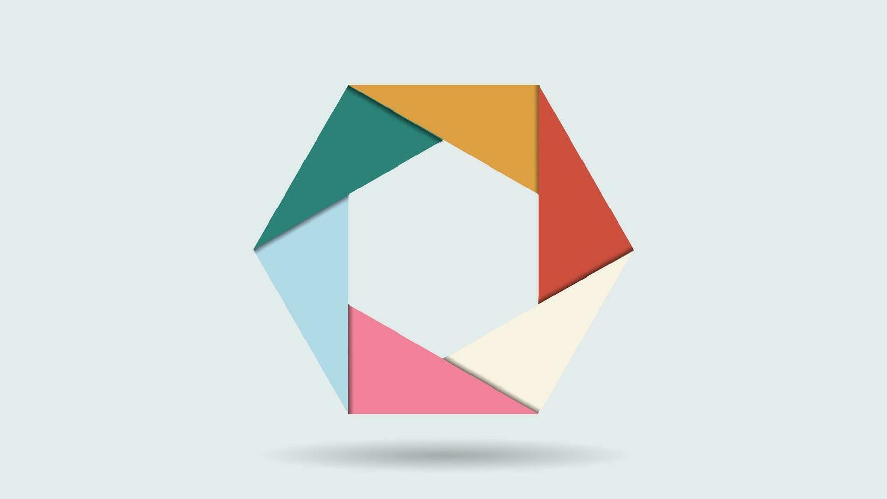 abstract kleurrijk meetkundig logo ontwerp, meetkundig diagram geschikt voor bedrijf diagrammen vector